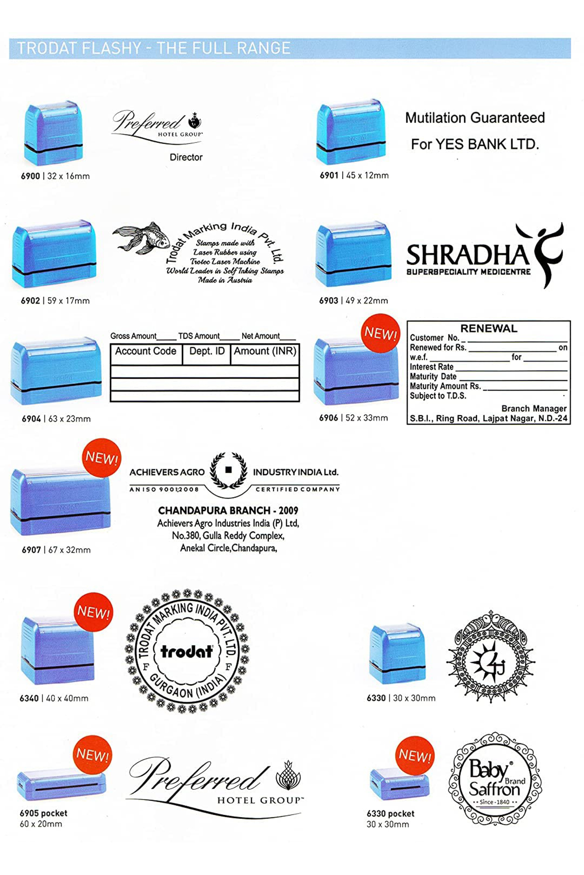 Rubber Stamp Selection